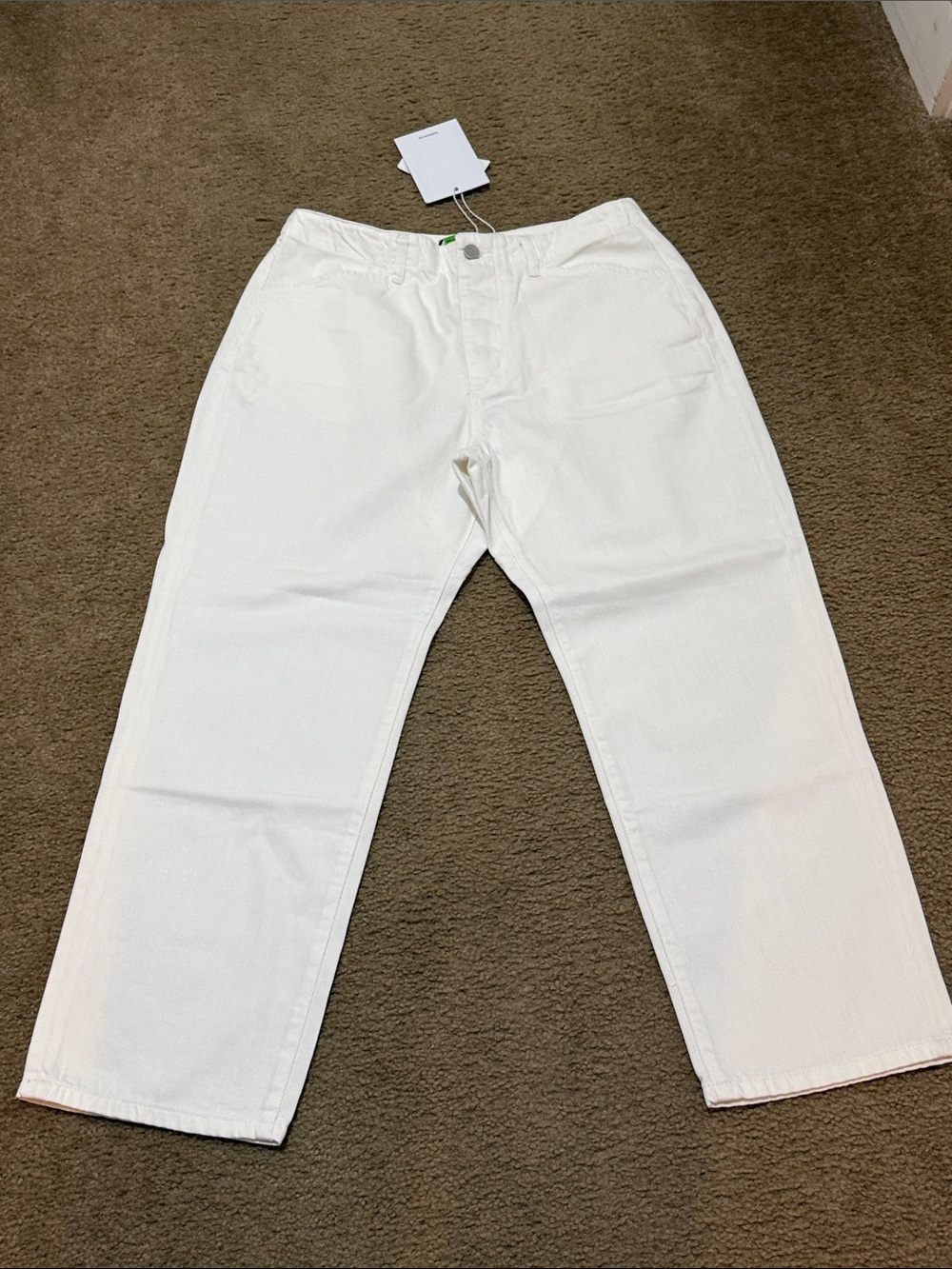 Free Peoole SANDTINE ROSE White Casual Straight-Leg Pants NWT size 29